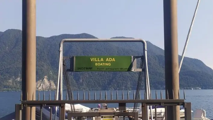 Ingresso al pontile Villa Ada