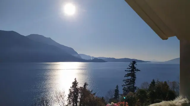 Sole d'inverno dal terrazzo
